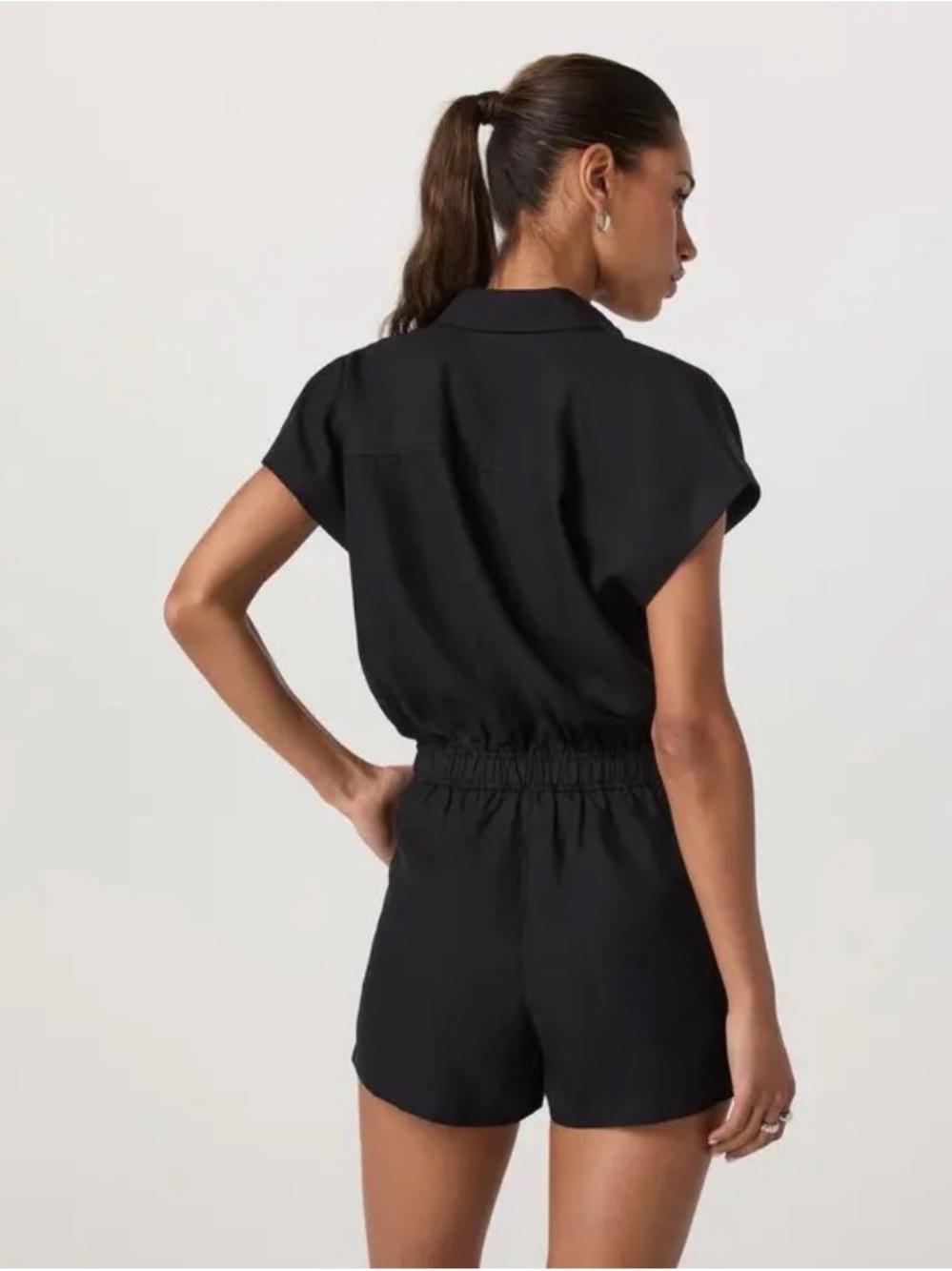 Vuori Trestles Twill Romper in Black - Size Small - Picture 2 of 7